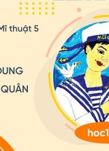 Vẽ chân dung bộ đội hải quân - Mĩ thuật 5  -  Hoc10